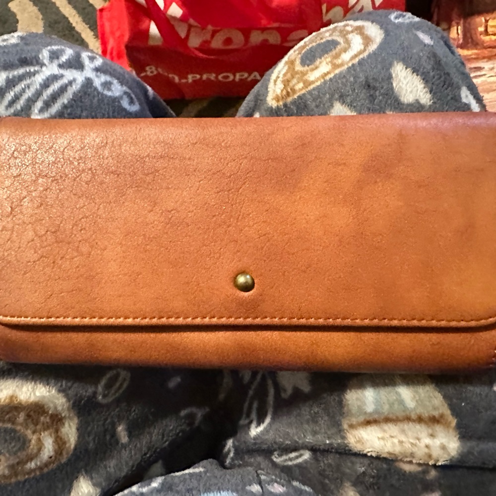 Universal Thread Brown Trifold Wallet - image 4